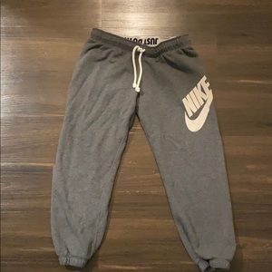Charcoal Cropped Jogger Sweatpants